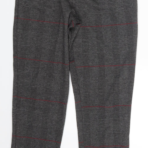 Prewo Womens Green Plaid  Sweatpants Trousers One Size L26 in