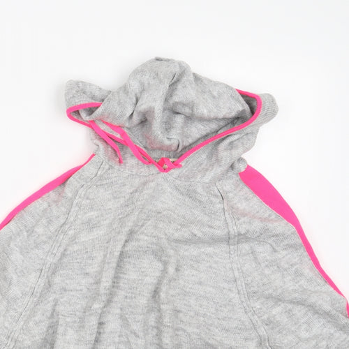 Papaya Womens Grey   Pullover Hoodie Size M