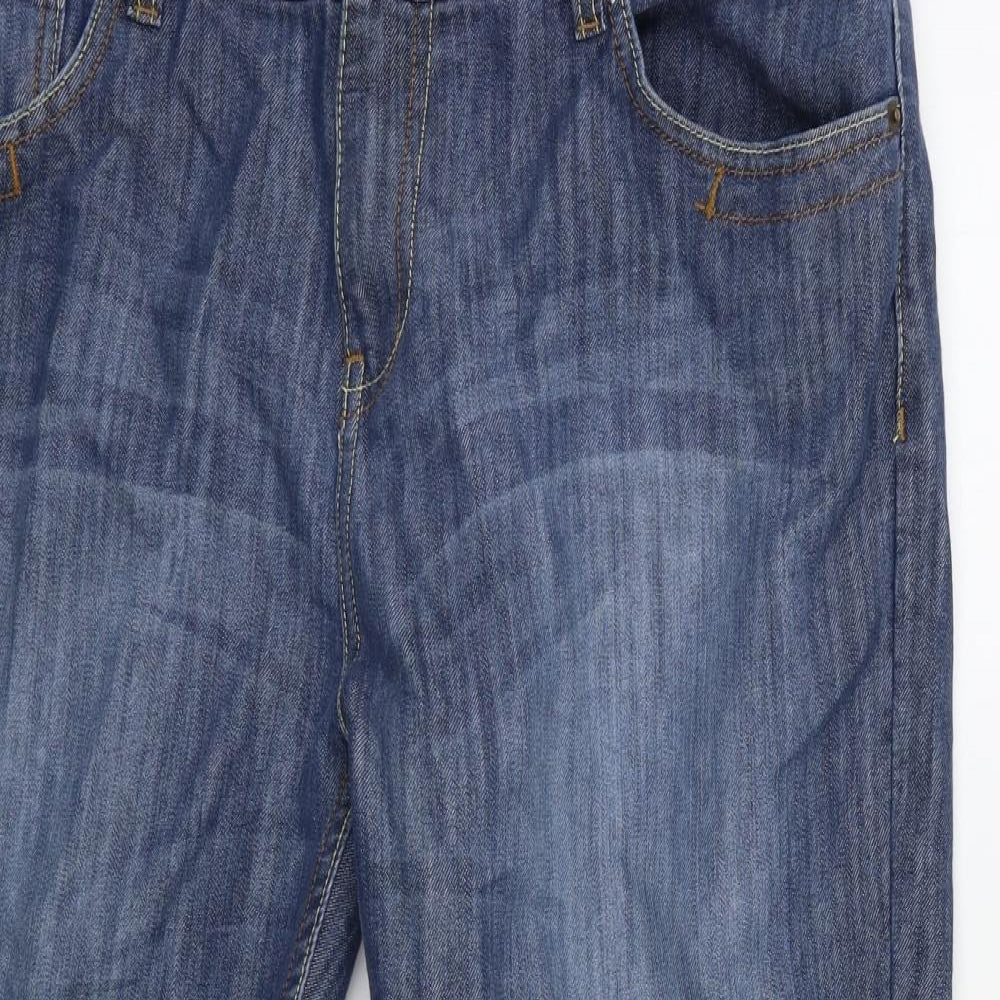 Lee Cooper Mens Blue  Denim Cropped Jeans Size 38 in L20 in