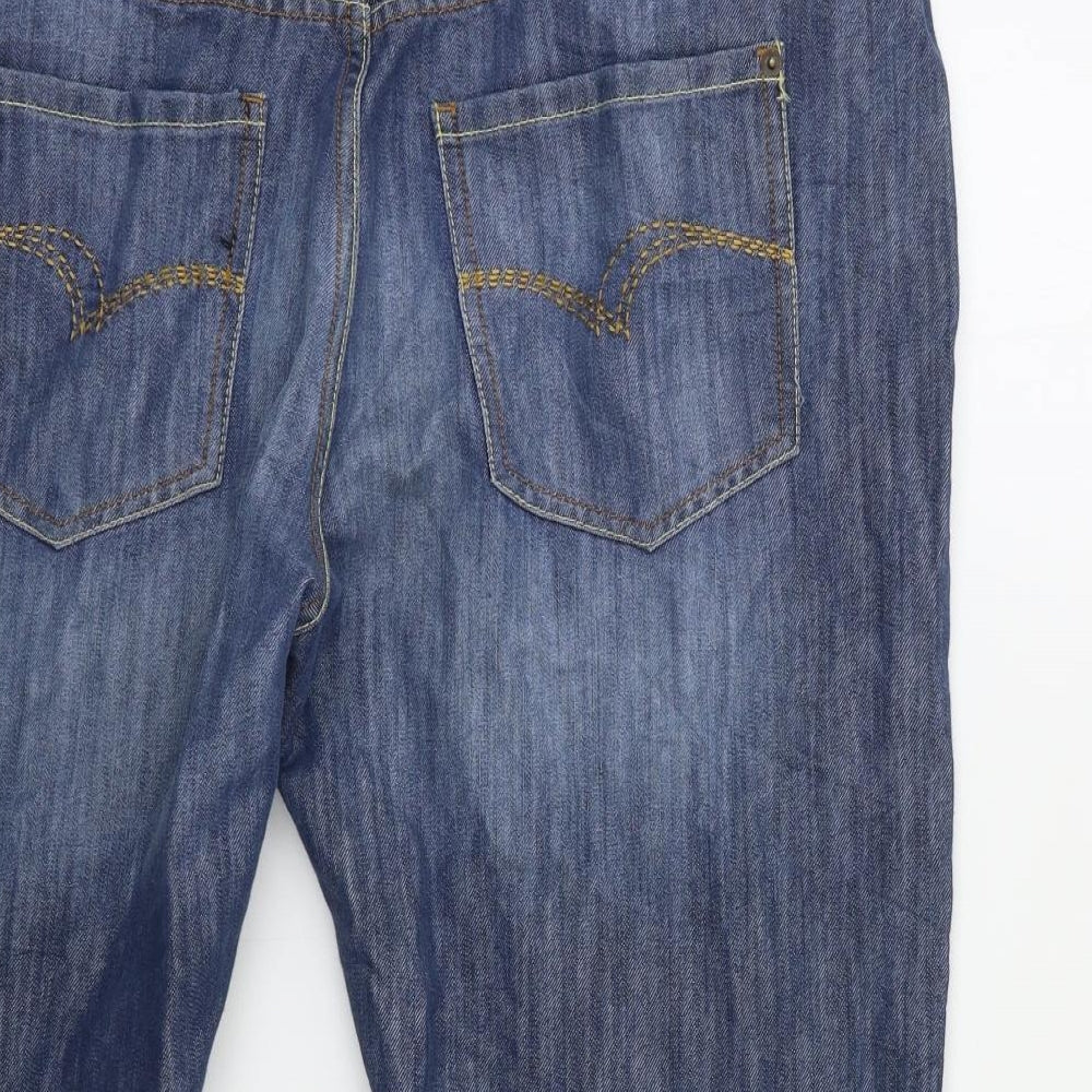 Lee Cooper Mens Blue  Denim Cropped Jeans Size 38 in L20 in