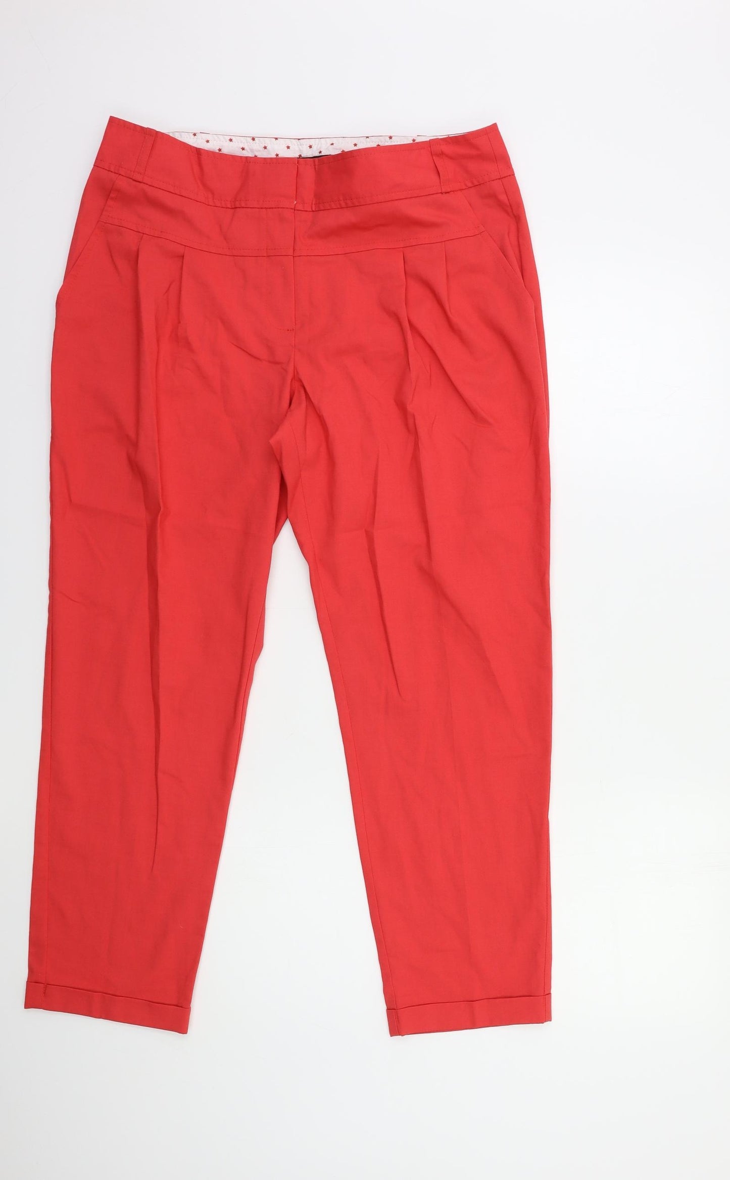 NEXT Womens Red   Trousers  Size 14 L27 in