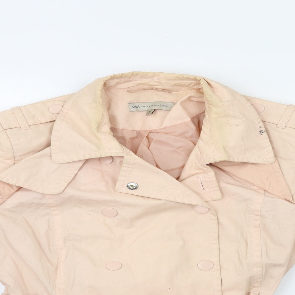 Marks and Spencer Womens Pink   Jacket Coat Size 12