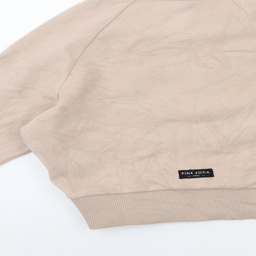 Pink Soda Womens Pink   Basic T-Shirt Size 14