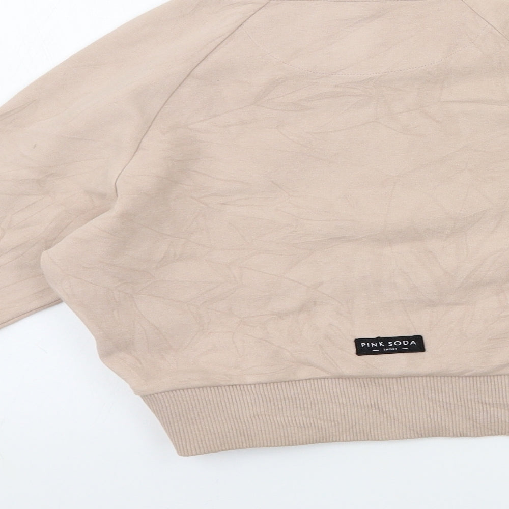 Pink Soda Womens Pink   Basic T-Shirt Size 14