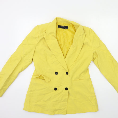 Zara Womens Yellow   Jacket Blazer Size L