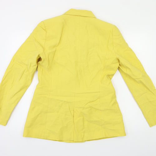 Zara Womens Yellow   Jacket Blazer Size L