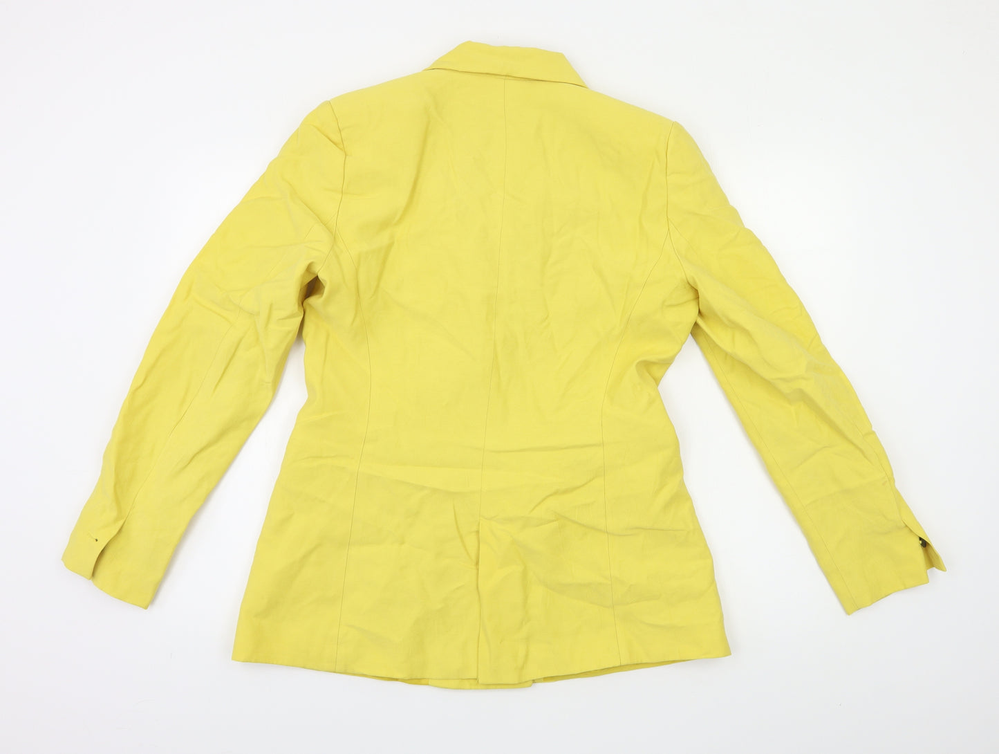 Zara Womens Yellow   Jacket Blazer Size L