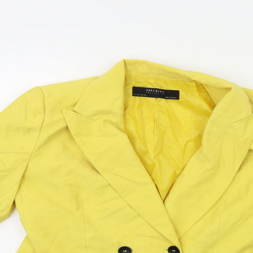 Zara Womens Yellow   Jacket Blazer Size L
