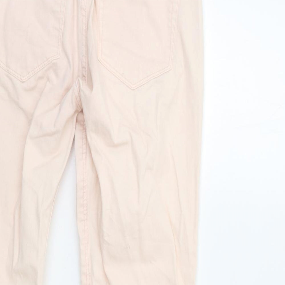 Mango Womens Pink  Denim Skinny Jeans Size 14 L30 in