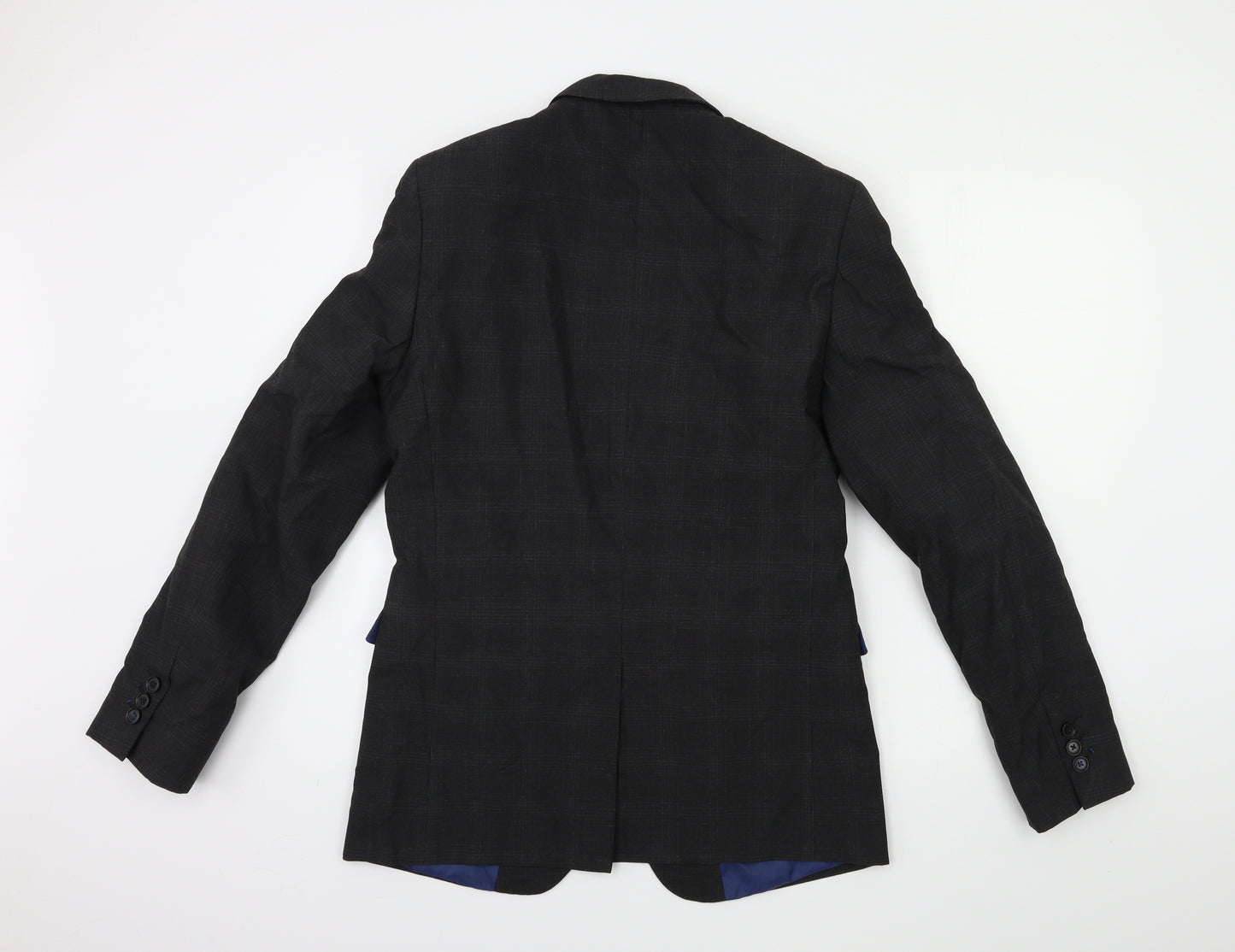 Marks and Spencer Mens Grey Check  Jacket Suit Jacket Size 38