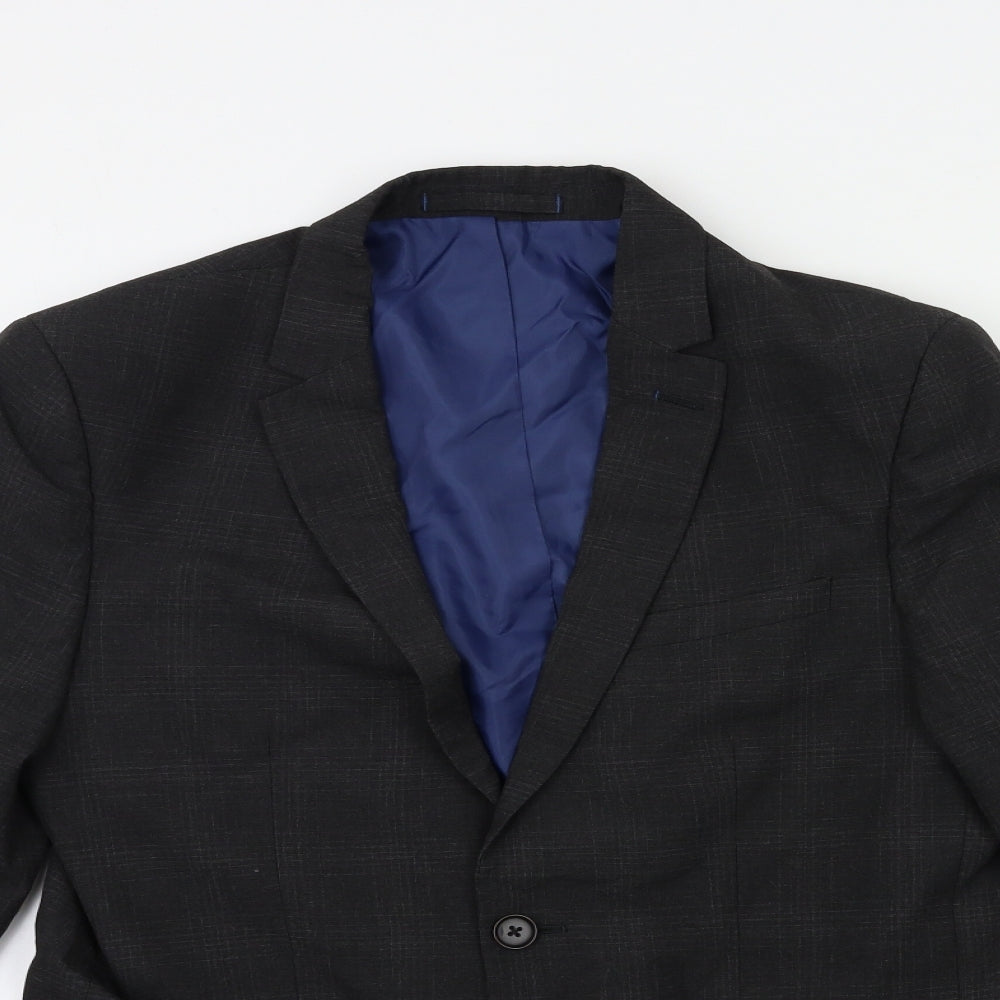 Marks and Spencer Mens Grey Check  Jacket Suit Jacket Size 38