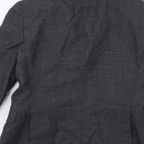John Lewis Mens Grey Check  Jacket Suit Jacket Size 38