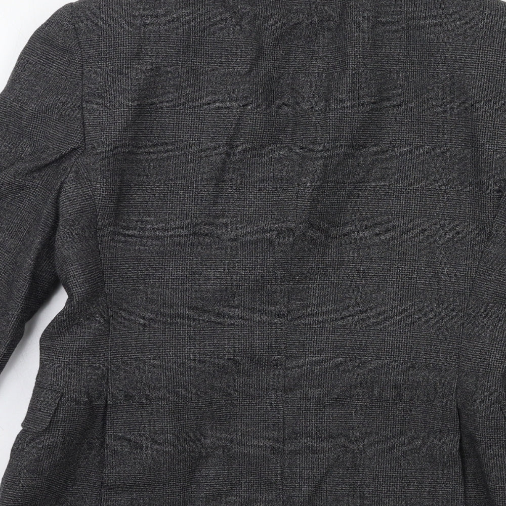 John Lewis Mens Grey Check  Jacket Suit Jacket Size 38