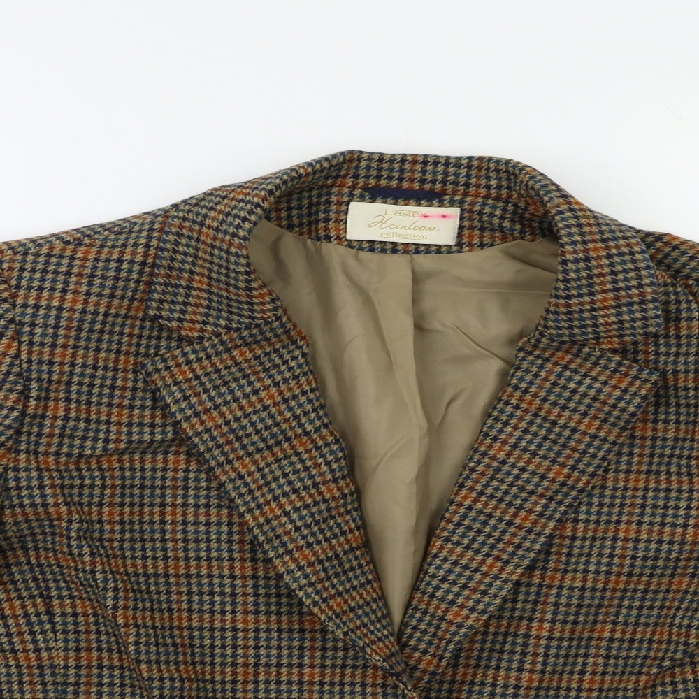 Eastex Womens Brown Camouflage  Overcoat Coat Size 10