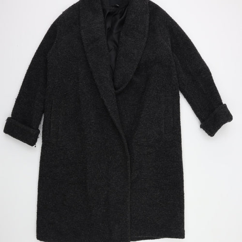 New Look Womens Black   Overcoat Coat Size 6