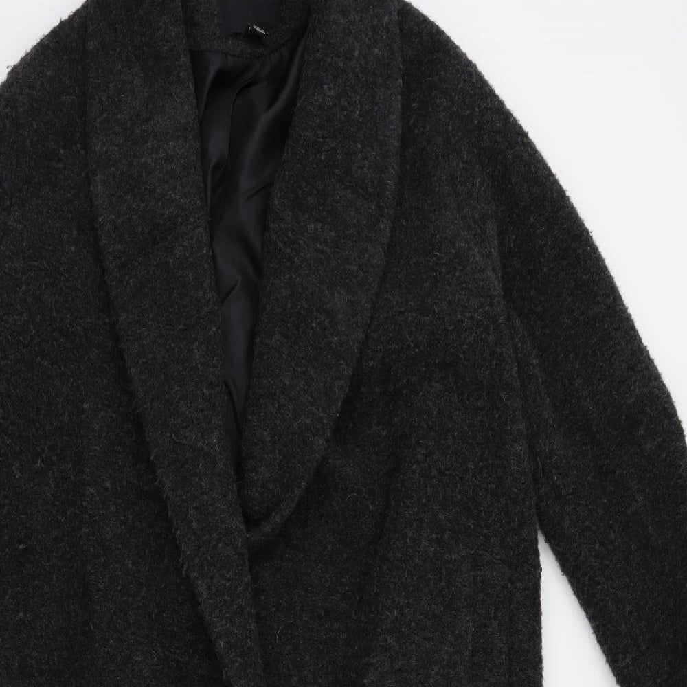 New Look Womens Black   Overcoat Coat Size 6