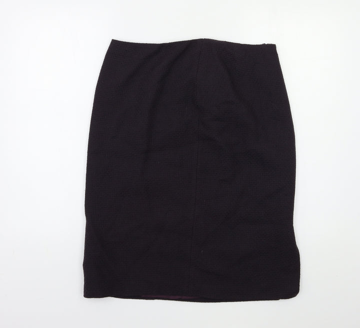 Marks and Spencer Womens Purple   Straight & Pencil Skirt Size 14
