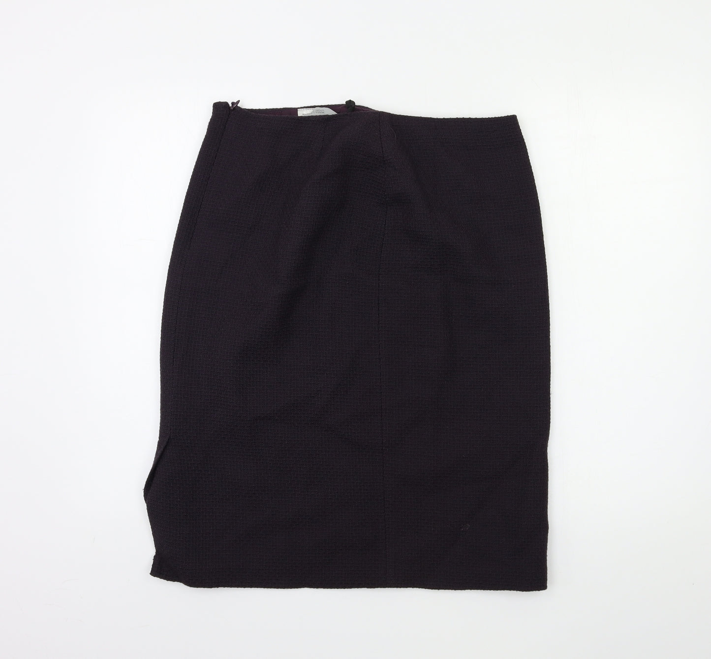 Marks and Spencer Womens Purple   Straight & Pencil Skirt Size 14