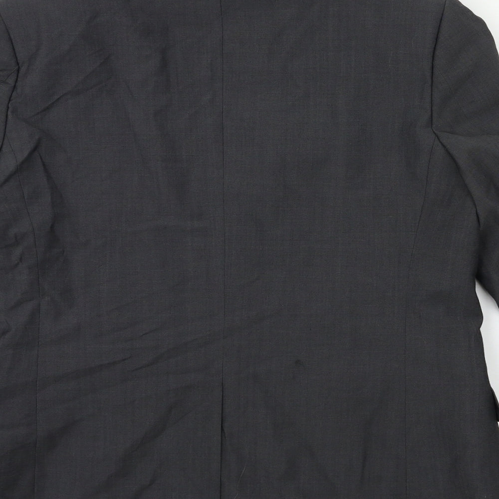Topman Mens Grey   Jacket Suit Jacket Size 42