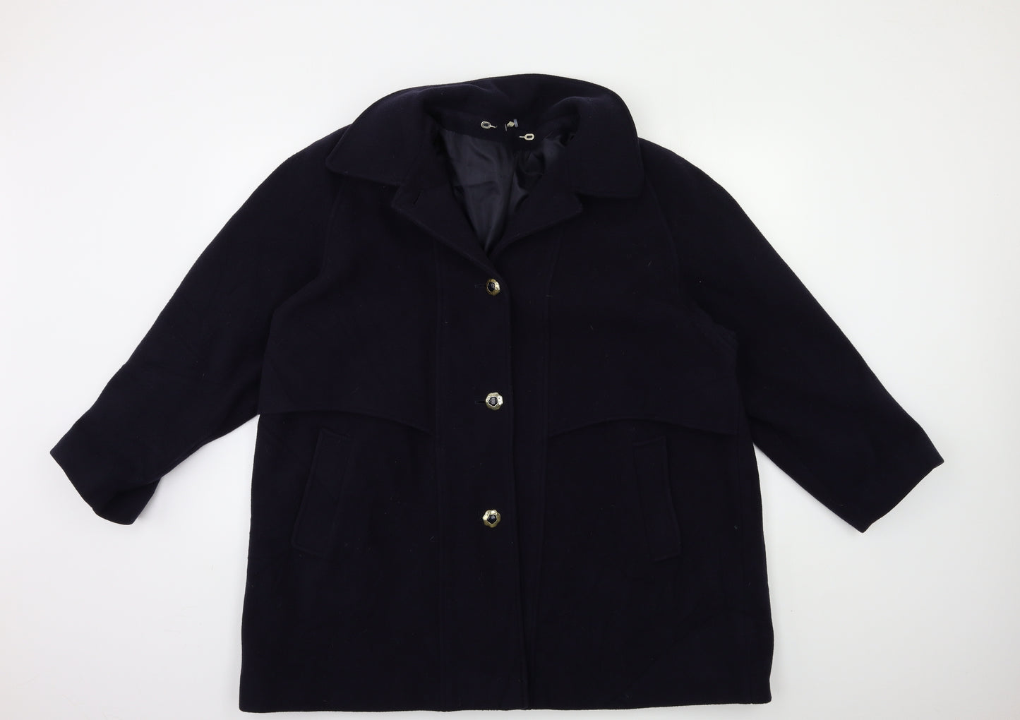 Berkertex Womens Blue   Overcoat Coat Size 22