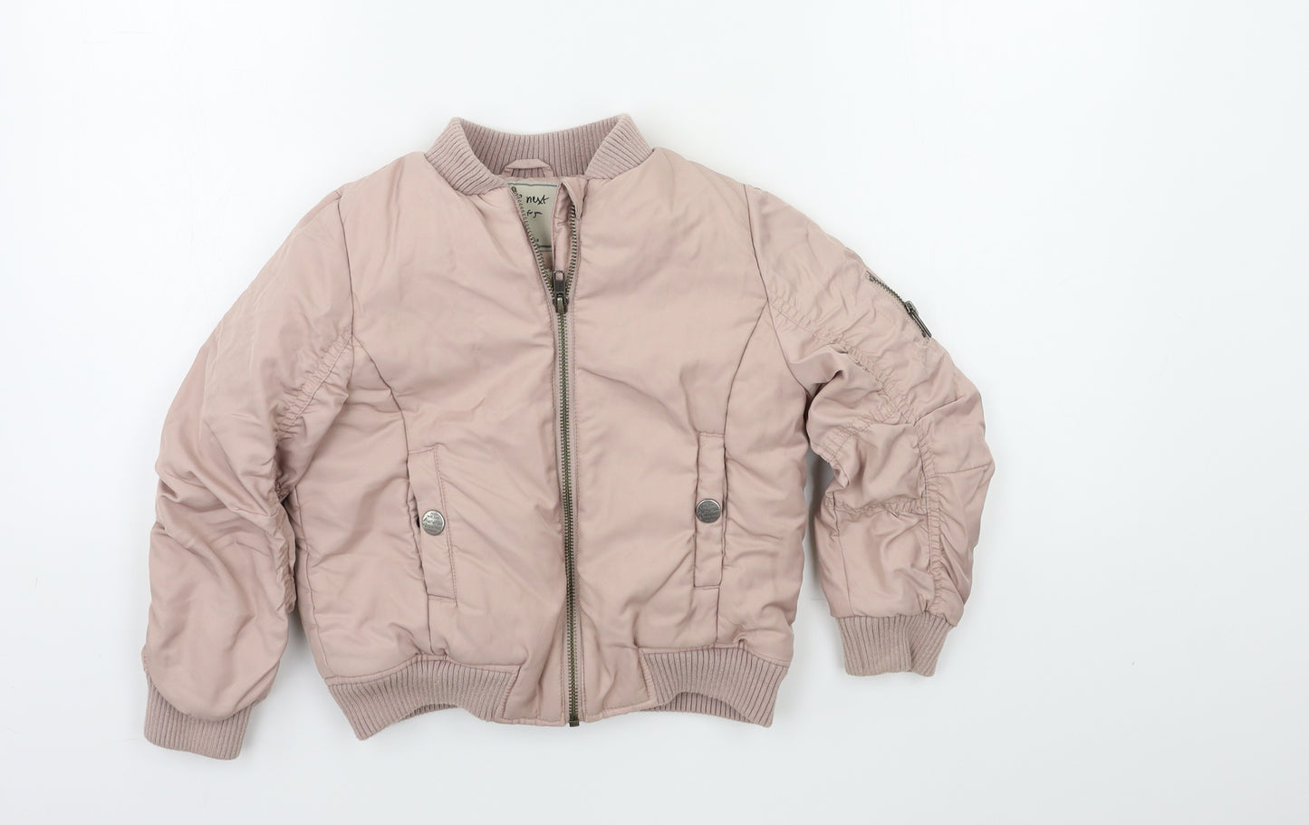 NEXT Girls Pink   Bomber Jacket Coat Size 5 Years  - Japan