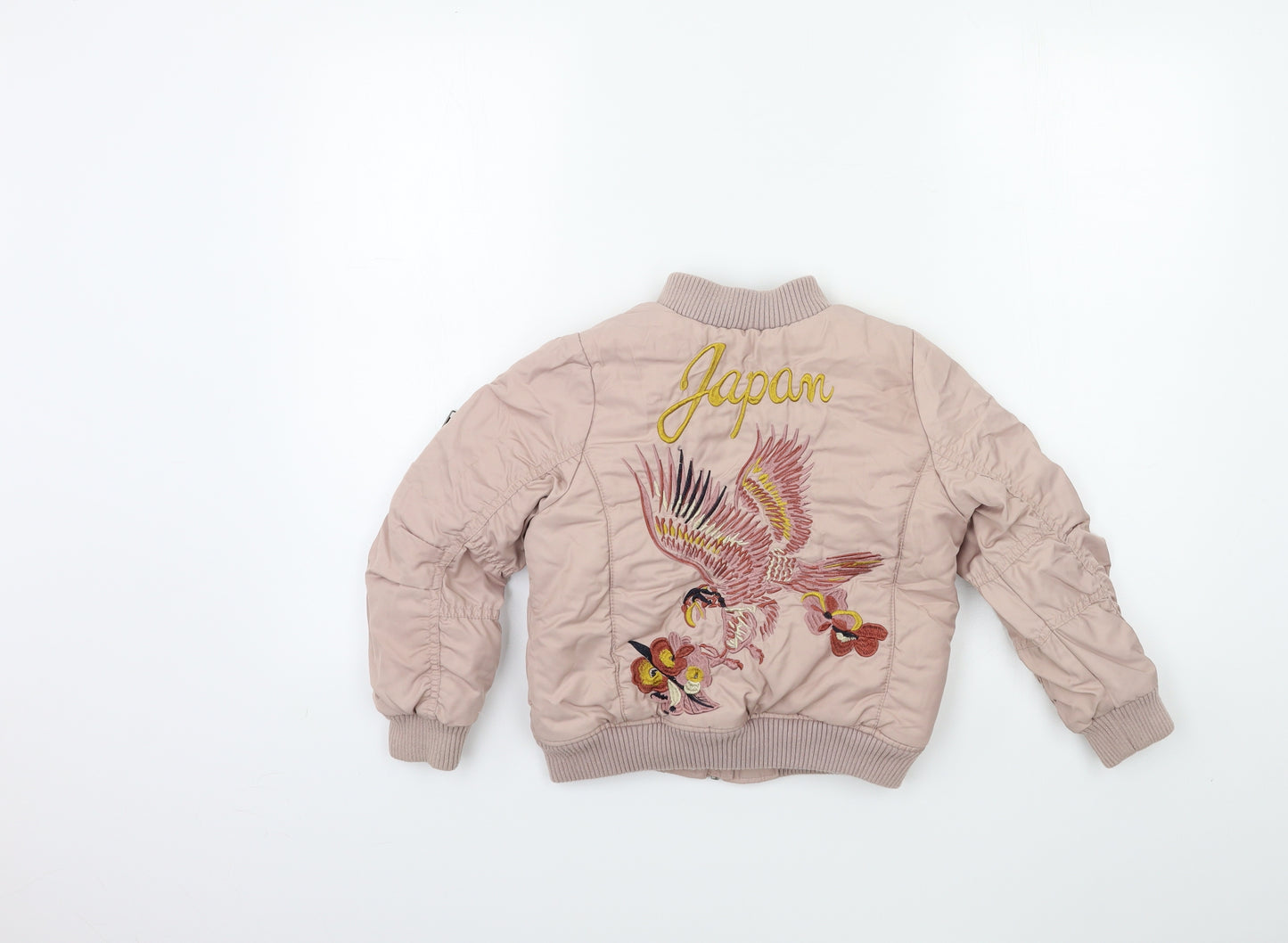 NEXT Girls Pink   Bomber Jacket Coat Size 5 Years  - Japan