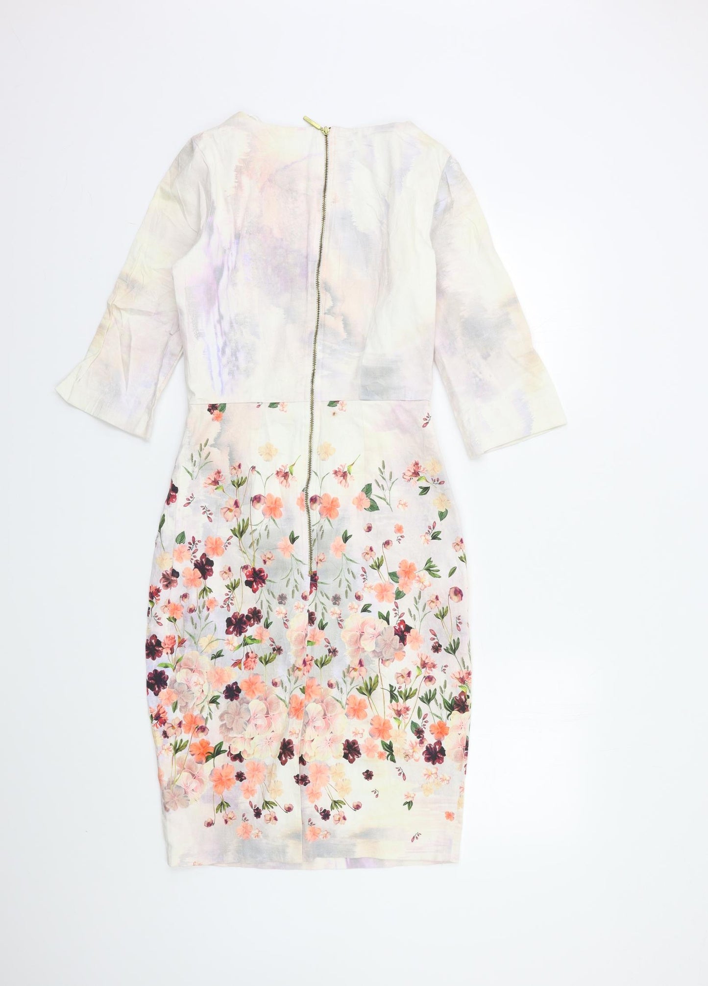 Closet Womens Purple Floral  Bodycon  Size 8