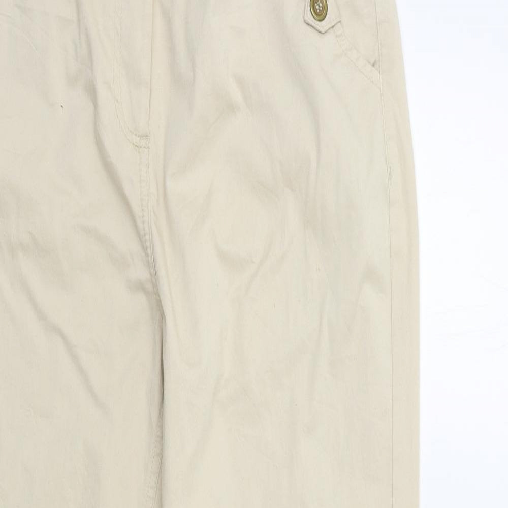 Per Una Womens Beige   Trousers  Size 14 L32 in