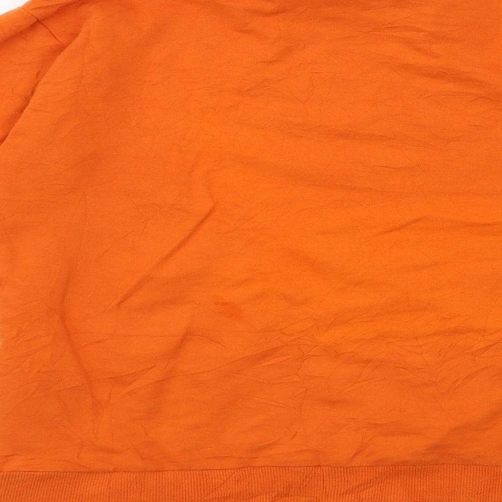 H&M Womens Orange   Pullover Sweatshirt Size XS