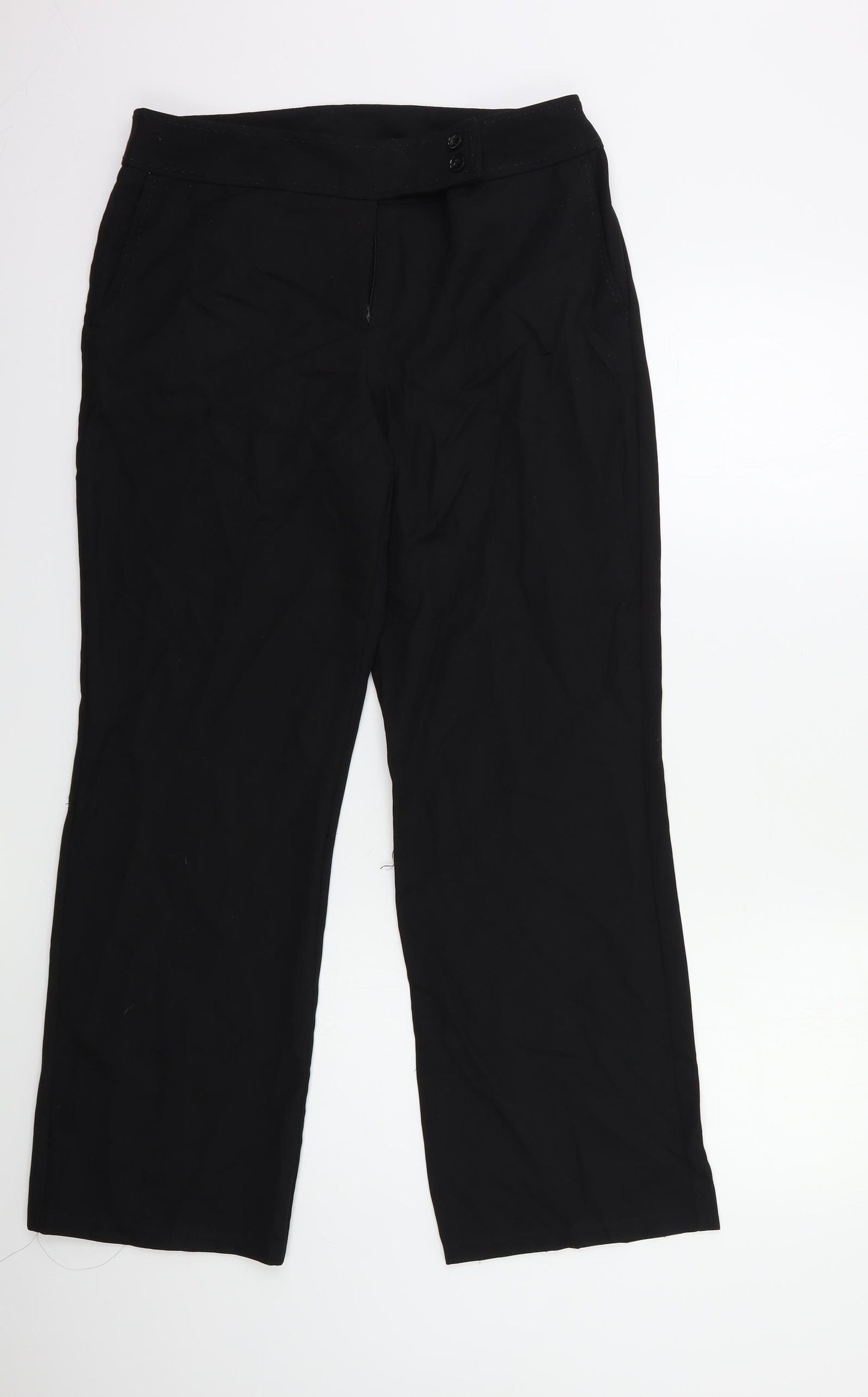 BHS Womens Black   Trousers  Size 12 L29 in