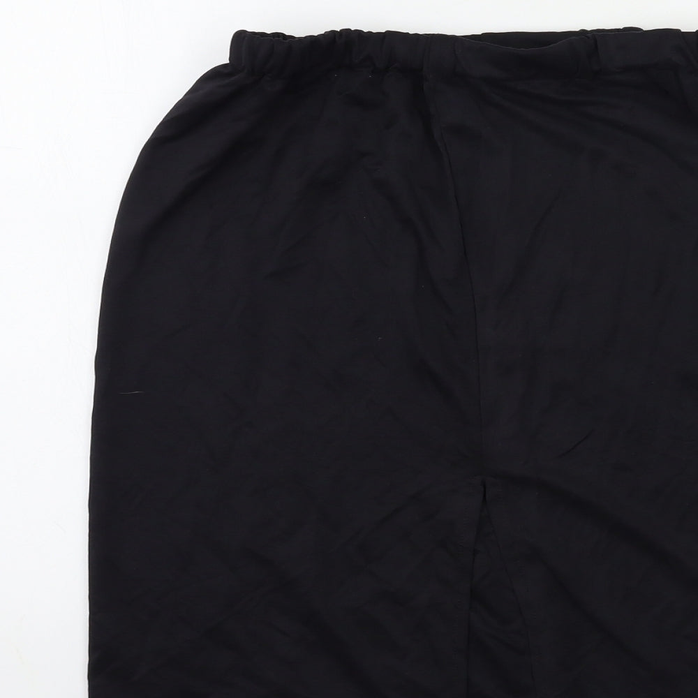 Topshop Womens Black   A-Line Skirt Size 12