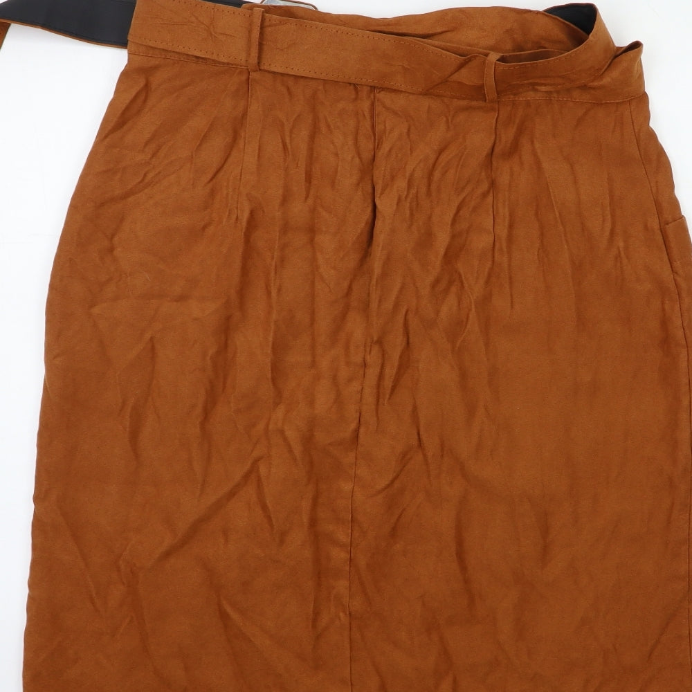 Primark Womens Brown   Straight & Pencil Skirt Size 18