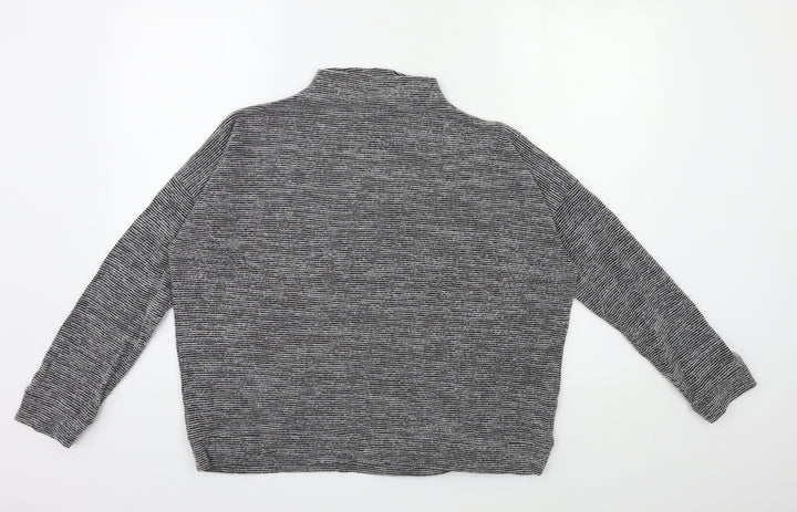 New Look Womens Grey Pullover Sweatshirt Size 12