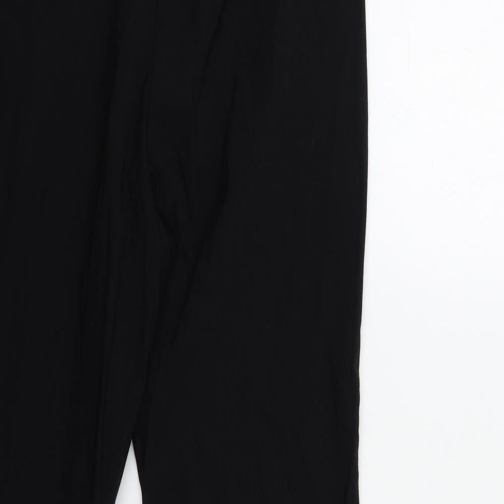 Papaya Womens Black   Trousers  Size 12 L30 in