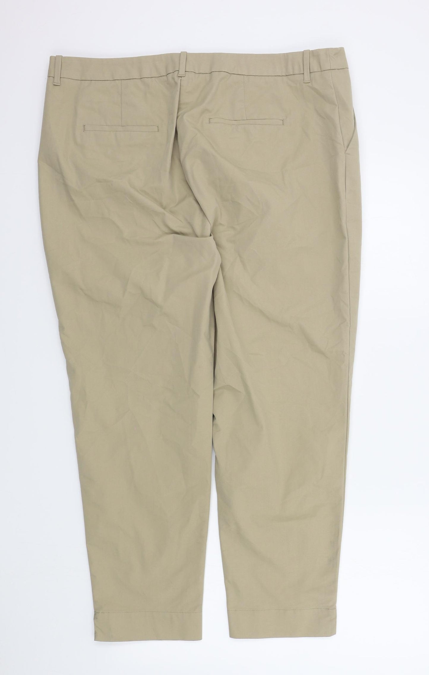 M&S Womens Brown   Trousers  Size 18 L27 in