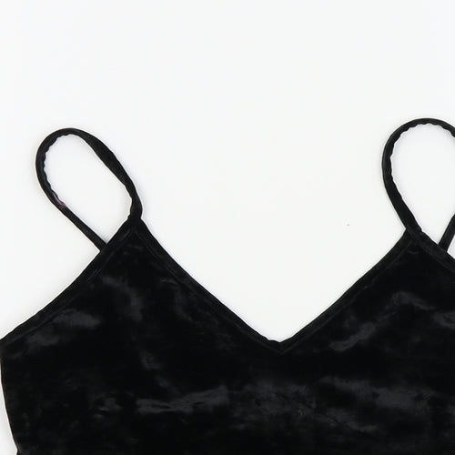 Sparkle & Fade Womens Black Colourblock  Basic T-Shirt Size M