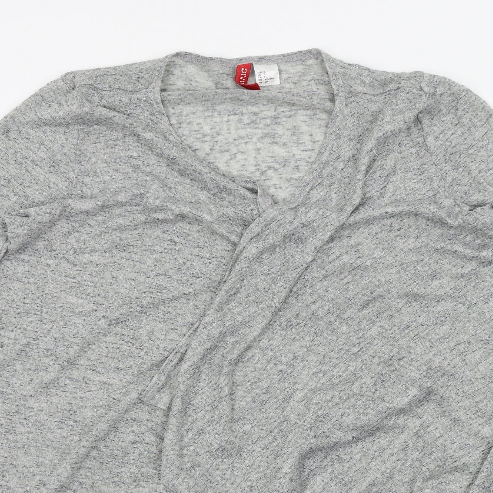 H&M Womens Grey   Cardigan Jumper Size S