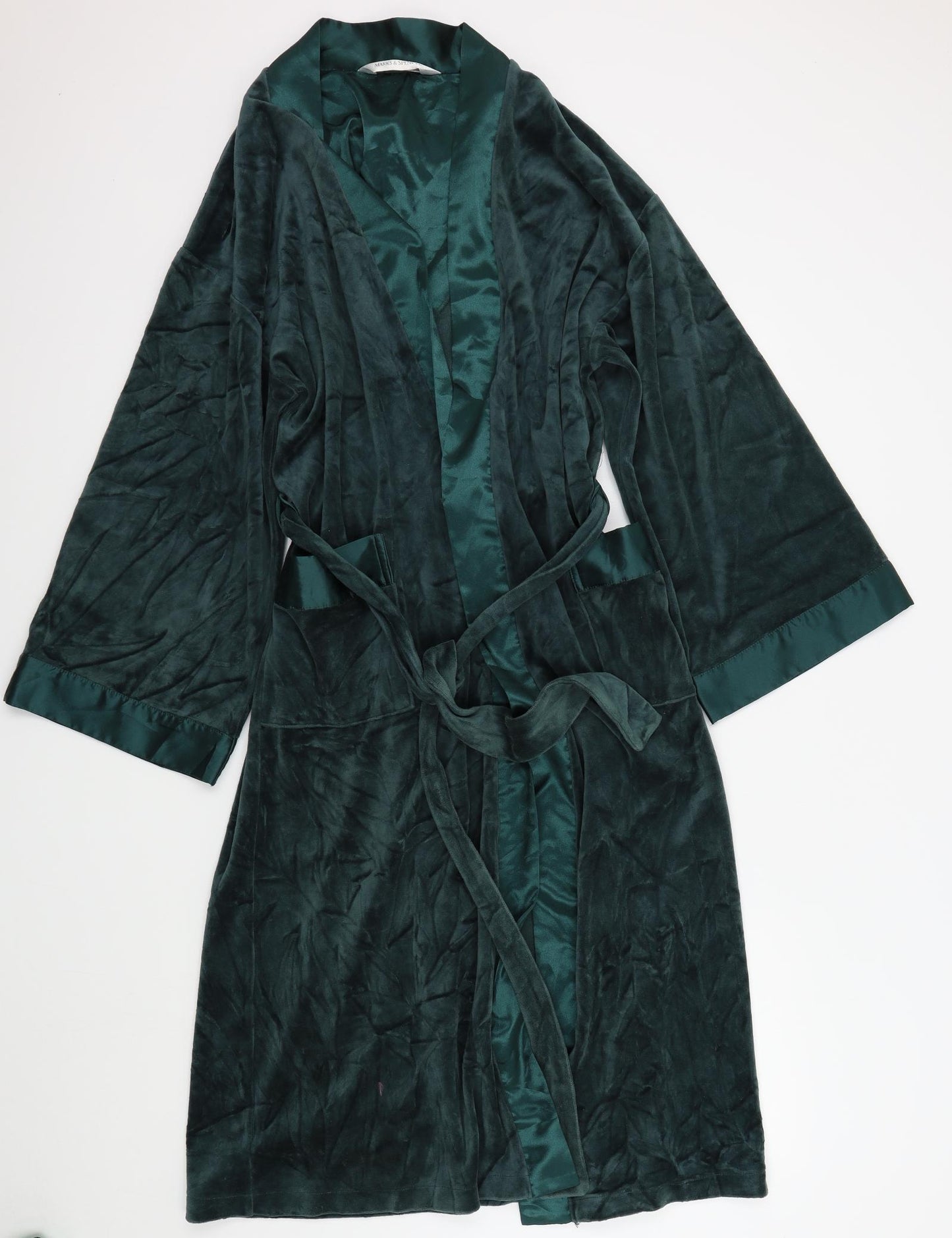 M&S Womens Green Solid  Top Robe Size 10