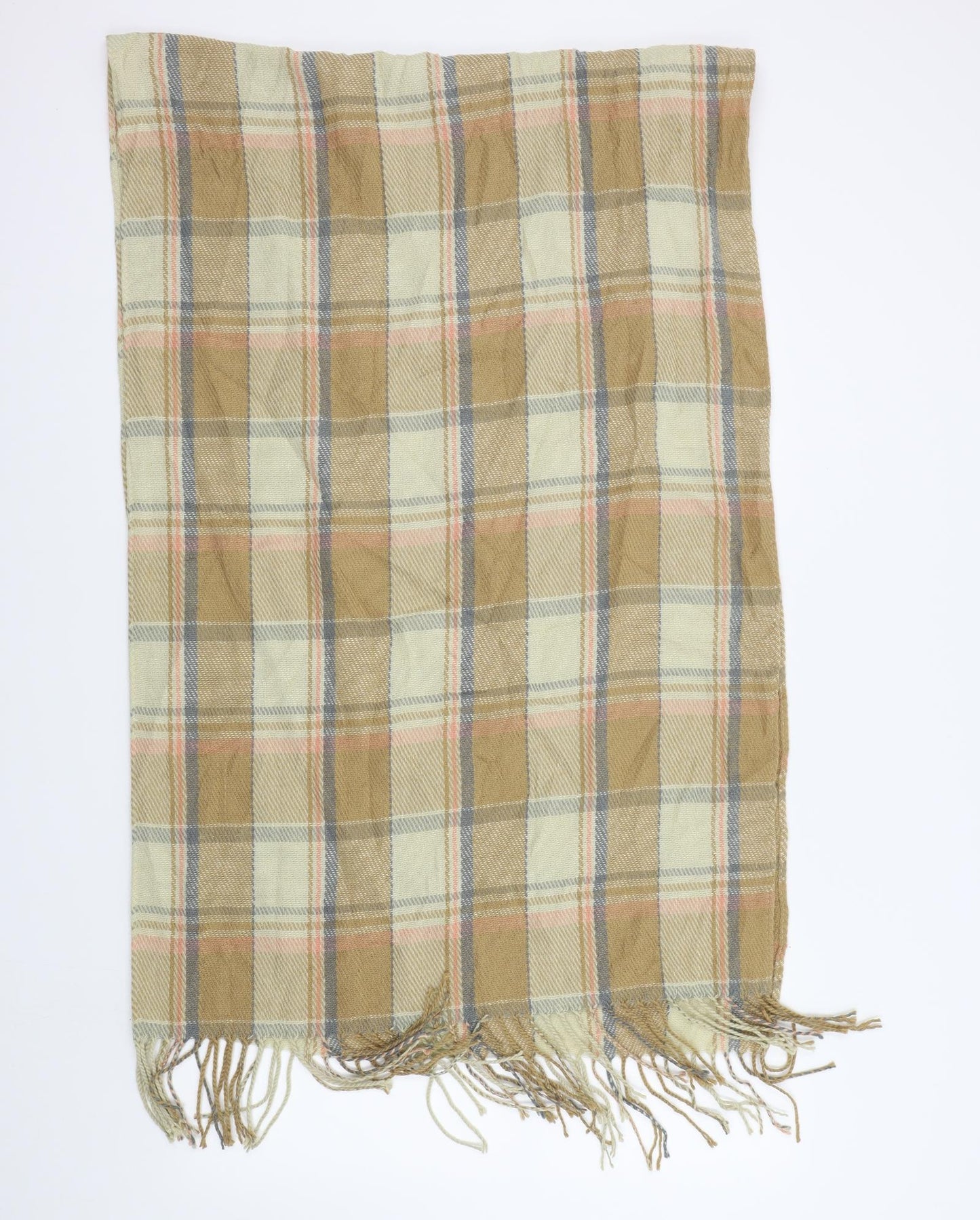 Preworn Womens Brown Check   Scarf