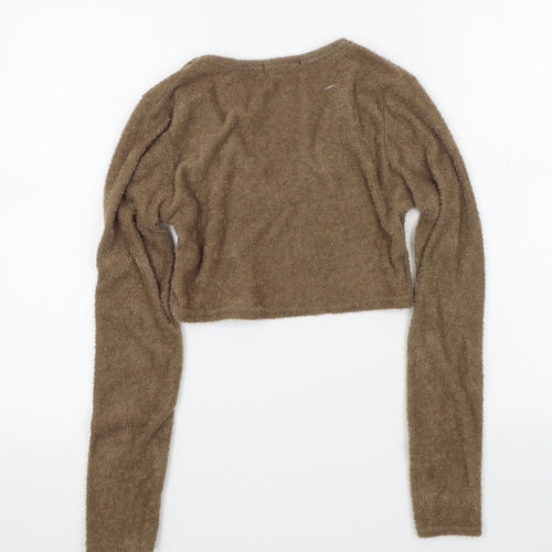 Missyempire Womens Brown   Pullover Jumper Size 10