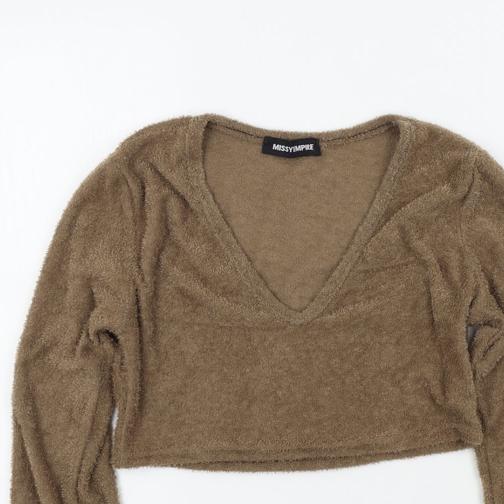 Missyempire Womens Brown   Pullover Jumper Size 10