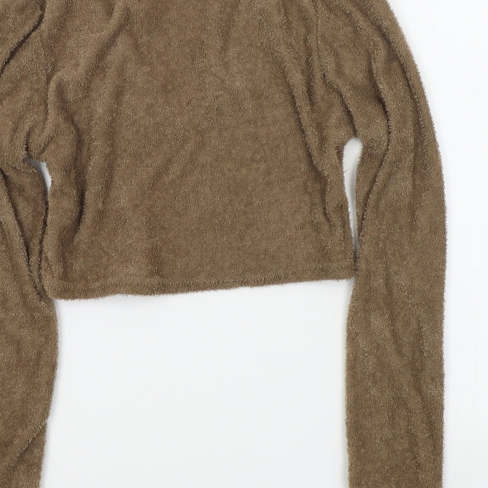 Missyempire Womens Brown   Pullover Jumper Size 10