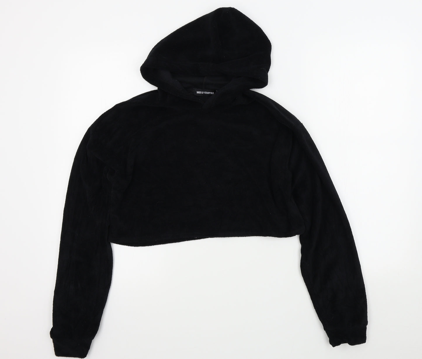 Missyempire Womens Black Houndstooth  Pullover Jumper Size 10