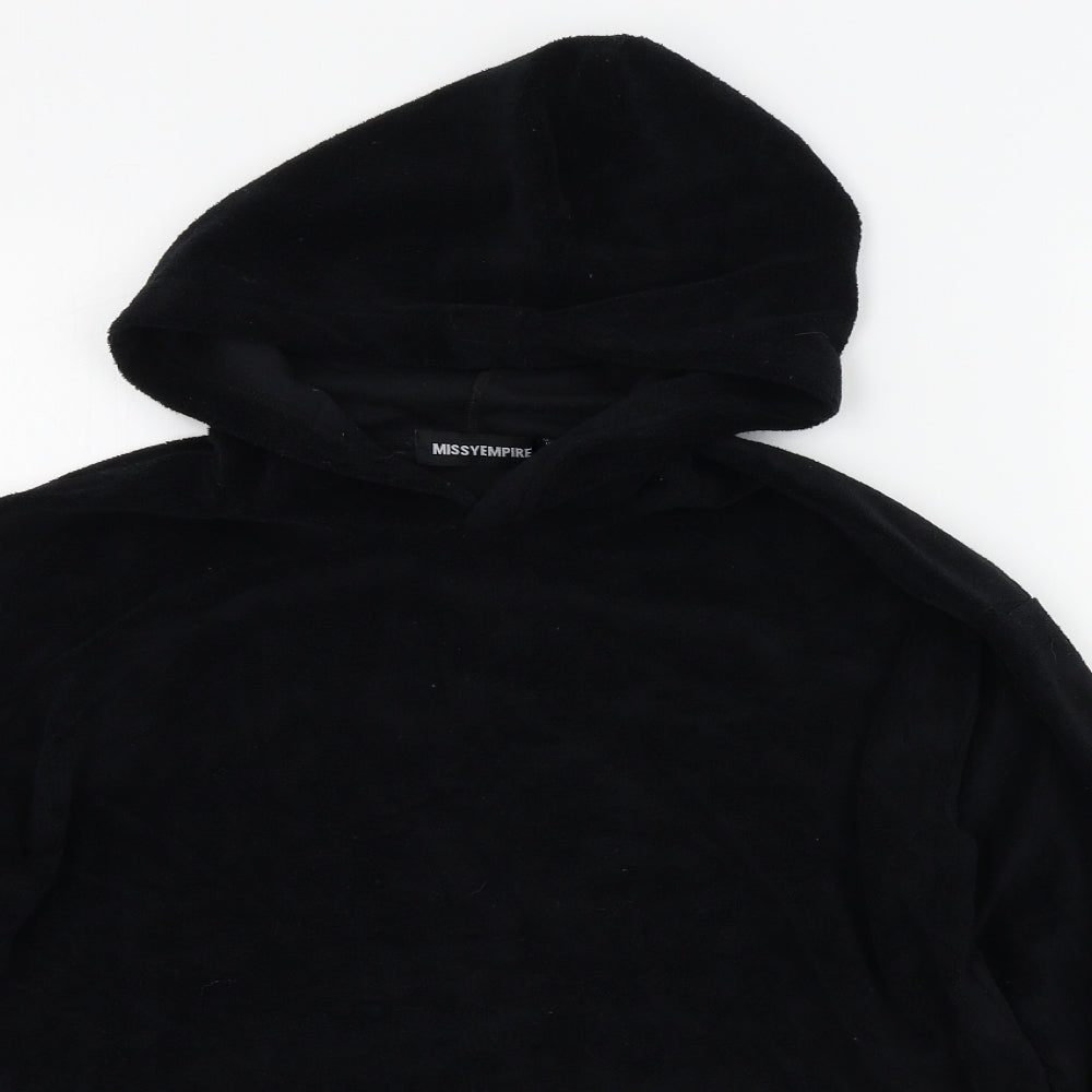 Missyempire Womens Black Houndstooth  Pullover Jumper Size 10