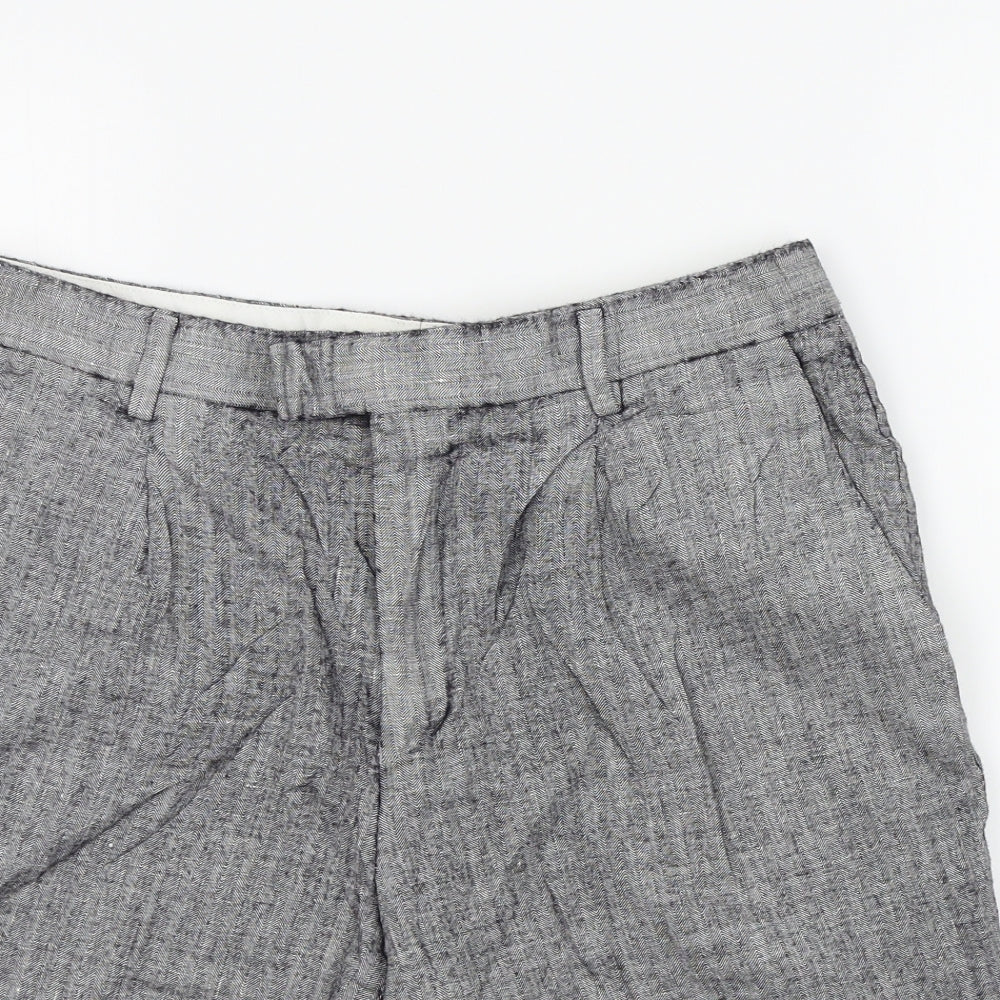 Roman Womens Grey Colourblock  Bermuda Shorts Size S