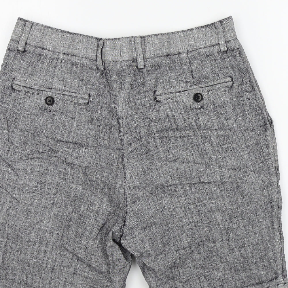 Roman Womens Grey Colourblock  Bermuda Shorts Size S