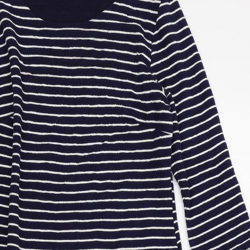 Bonmarché Womens Blue Striped  A-Line  Size 12