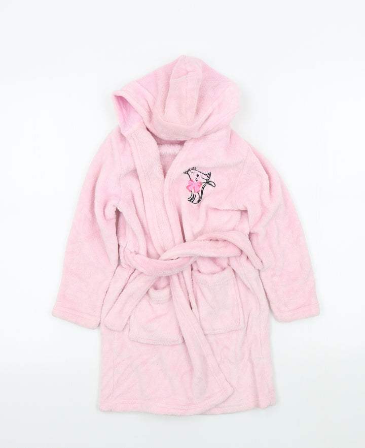 YD Girls Orange Colourblock  Top Robe Size 5-6 Years