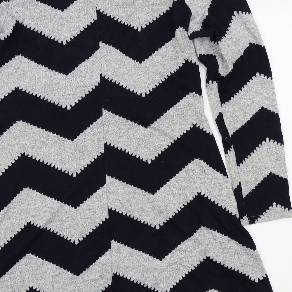 Stella Womens Blue Geometric  Jumper Dress  Size 18