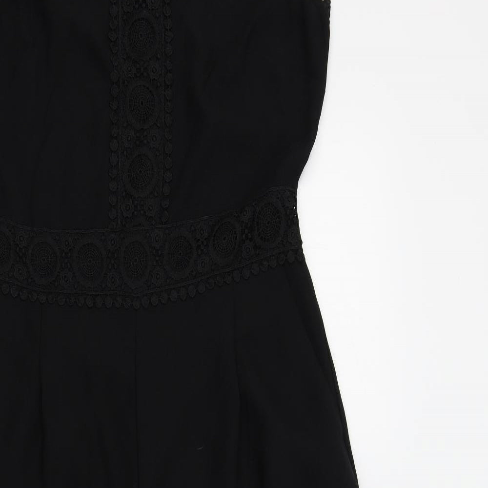 Zara Womens Black Colourblock  Bodysuit One-Piece Size M L20 in